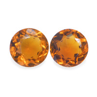 0.79 Ct.Tw. Round Madeira Citrine Pair