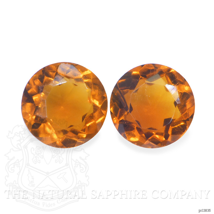 0.79 Ct.Tw. Orange Madeira Citrine Pair from Brazil