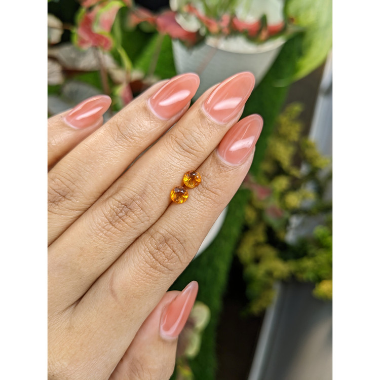 1.03 Ct.Tw. Madeira Citrine Pair from Brazil