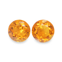 0.93 Ct.Tw. Round Madeira Citrine Pair