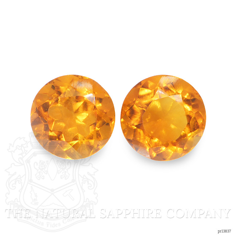 0.93 Ct.Tw. Madeira Citrine Pair from Brazil