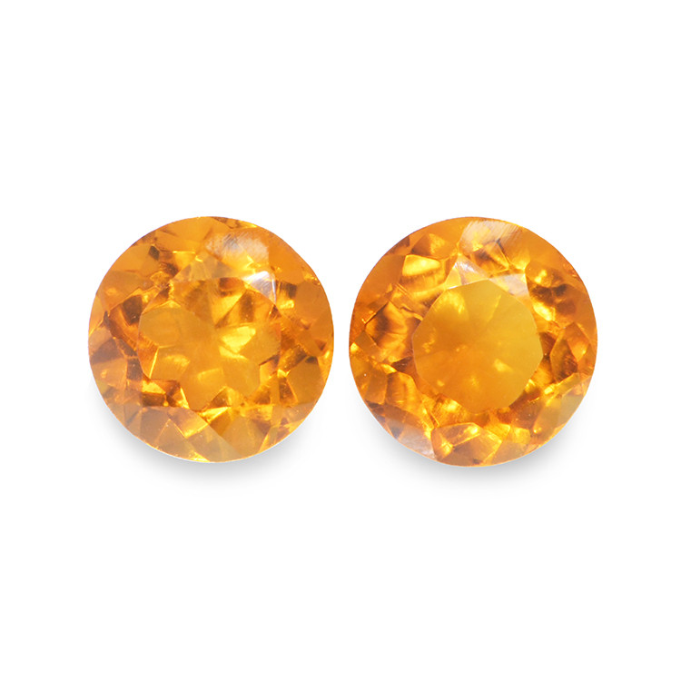 0.93 Ct.Tw. Madeira Citrine Pair from Brazil