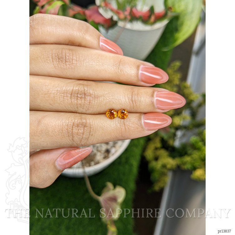 0.93 Ct.Tw. Madeira Citrine Pair from Brazil