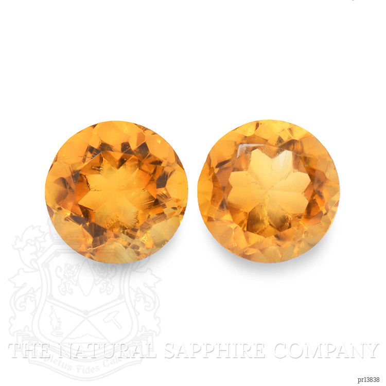 0.94 Ct.Tw. Madeira Citrine Pair from Brazil