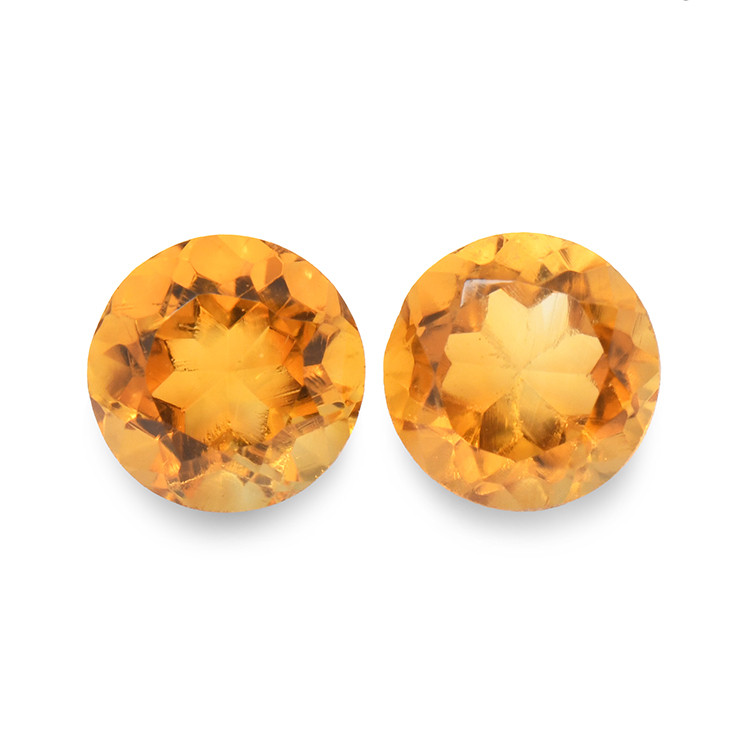 0.94 Ct.Tw. Madeira Citrine Pair from Brazil