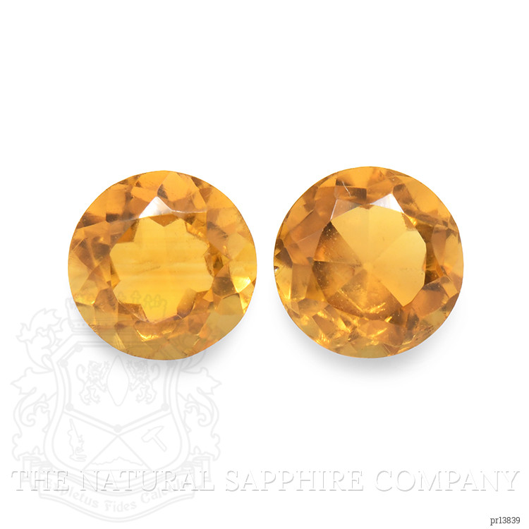 0.93 Ct.Tw. Madeira Citrine Pair from Brazil