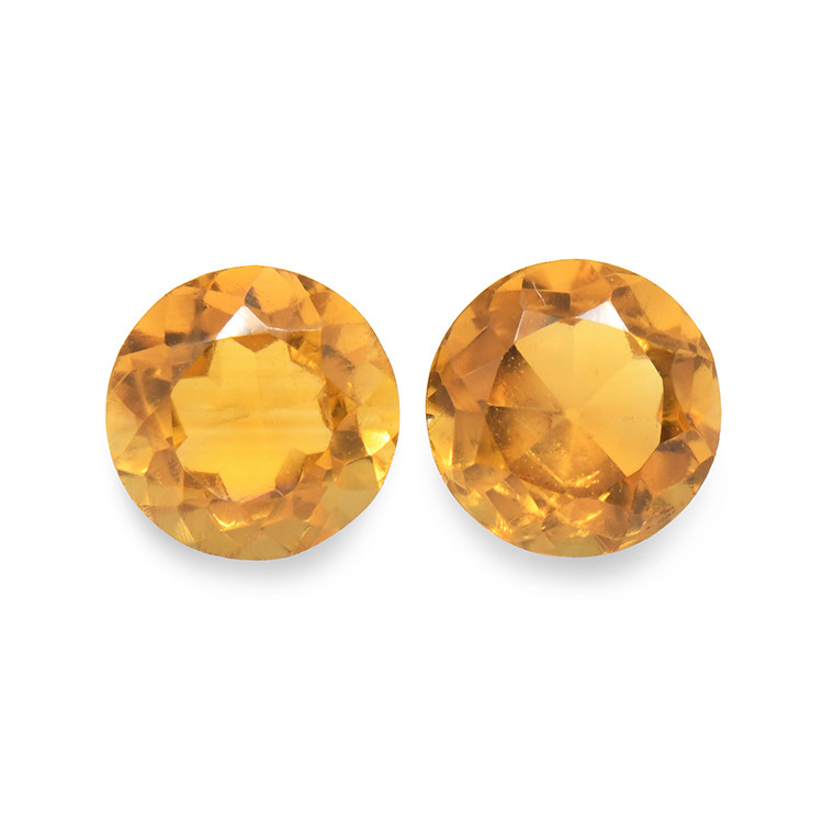 0.93 Ct.Tw. Madeira Citrine Pair from Brazil