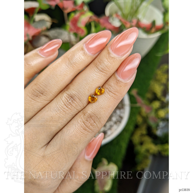 0.93 Ct.Tw. Madeira Citrine Pair from Brazil
