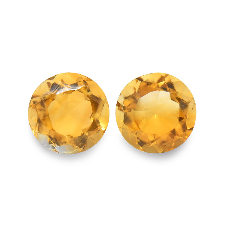 0.92 Ct.Tw. Madeira Citrine Pair from Brazil