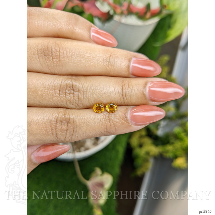 0.92 Ct.Tw. Madeira Citrine Pair from Brazil