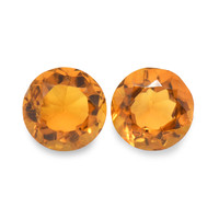 0.91 Ct.Tw. Round Madeira Citrine Pair