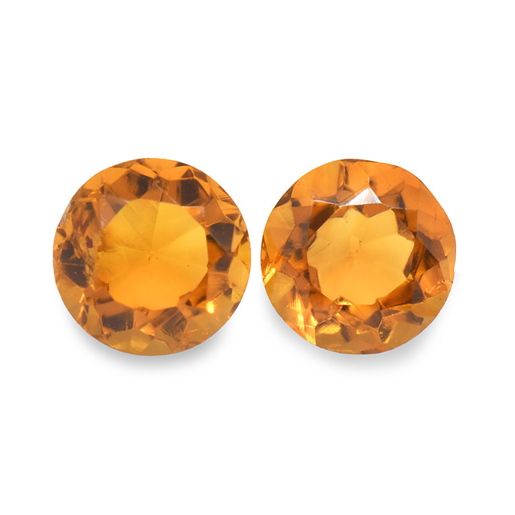 0.91 Ct.Tw. Madeira Citrine Pair from Brazil