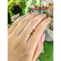 0.91 Ct.Tw.Total Carat Weight Madeira Citrine Pair from Brazil Life Style