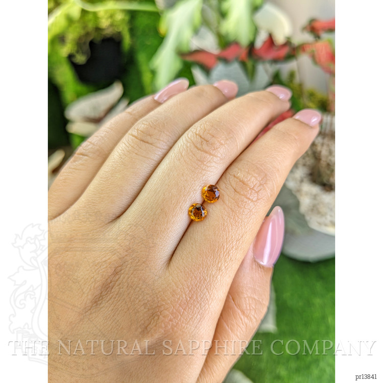 0.91 Ct.Tw. Madeira Citrine Pair from Brazil