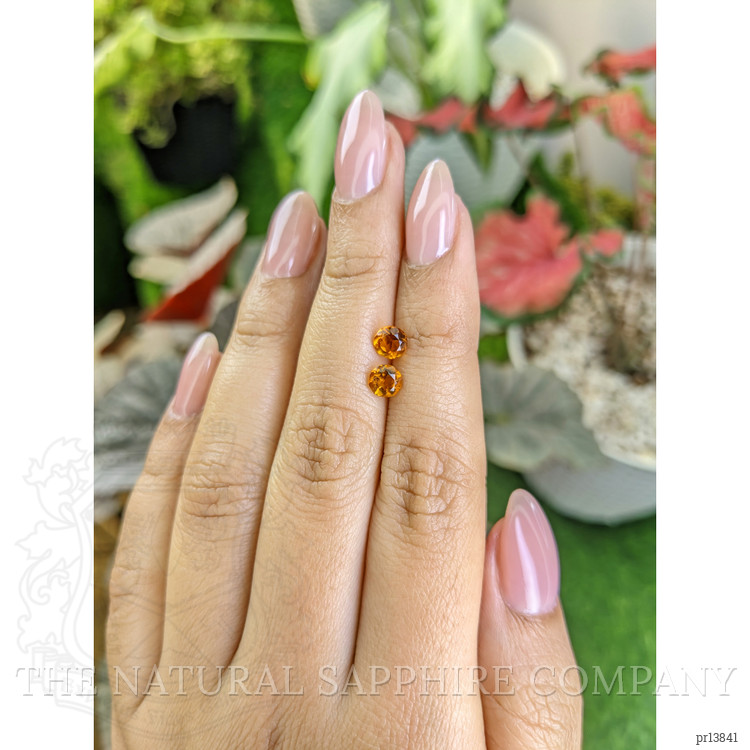 0.91 Ct.Tw. Madeira Citrine Pair from Brazil