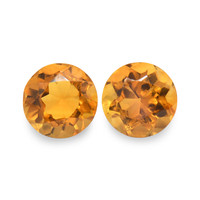 0.92 Ct.Tw. Round Madeira Citrine Pair
