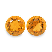 0.96 Ct.Tw. Round Madeira Citrine Pair