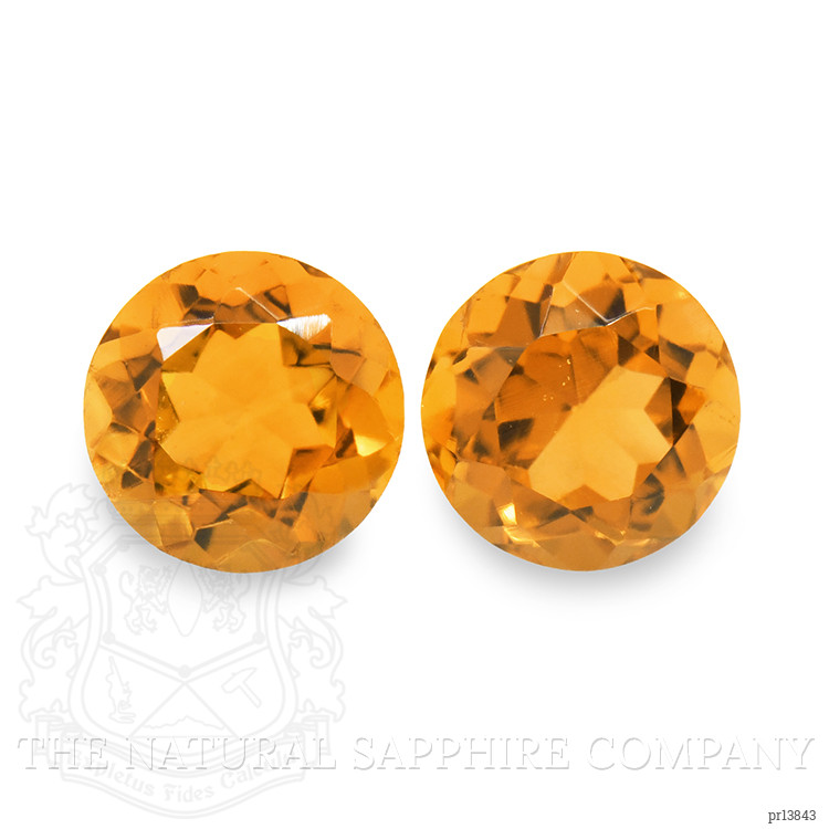 0.96 Ct.Tw. Madeira Citrine Pair from Brazil
