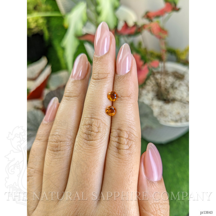 0.96 Ct.Tw. Madeira Citrine Pair from Brazil