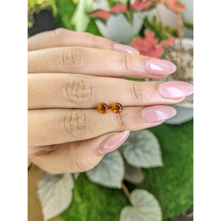 0.96 Ct.Tw. Madeira Citrine Pair from Brazil