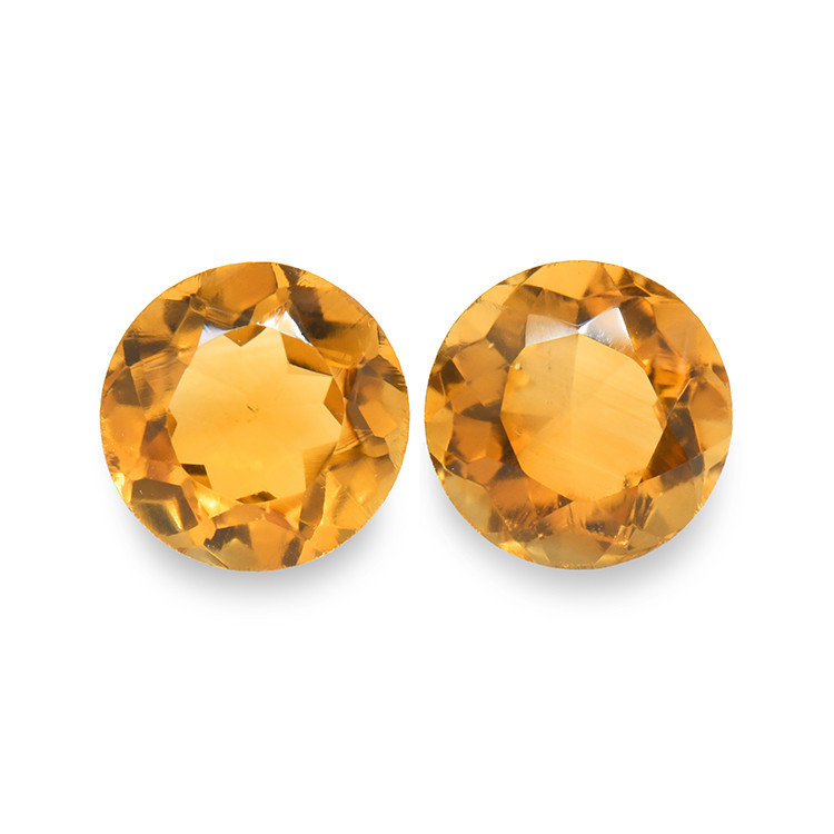 0.91 Ct.Tw. Madeira Citrine Pair from Brazil