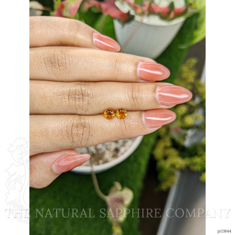 0.91 Ct.Tw. Madeira Citrine Pair from Brazil