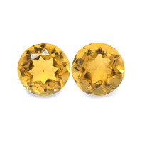 0.86 Ct.Tw. Round Madeira Citrine Pair