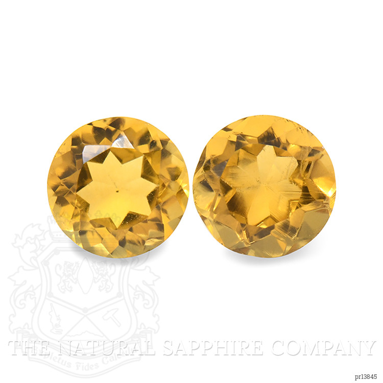 0.86 Ct.Tw. Yellow Madeira Citrine Pair from Brazil