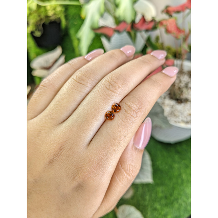 0.92 Ct.Tw. Madeira Citrine Pair from Brazil