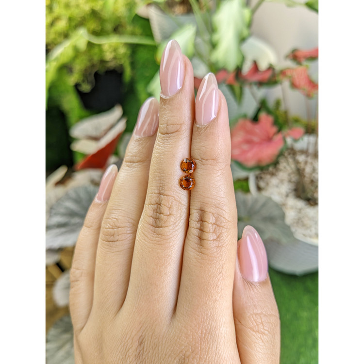 0.92 Ct.Tw. Madeira Citrine Pair from Brazil