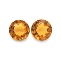 0.84 Ct.Tw. Round Madeira Citrine Pair