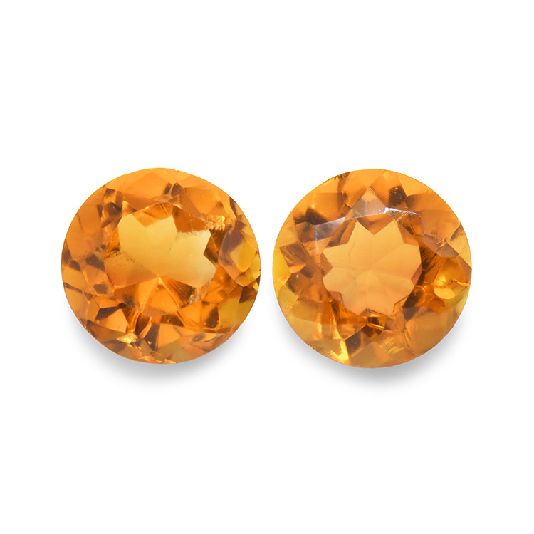 0.92 Ct.Tw. Madeira Citrine Pair from Brazil
