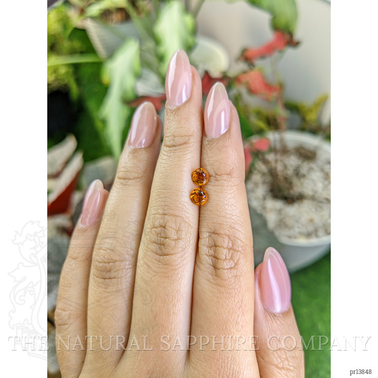 0.92 Ct.Tw. Madeira Citrine Pair from Brazil