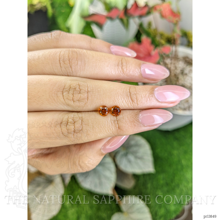 0.94 Ct.Tw. Orange Madeira Citrine Pair from Brazil