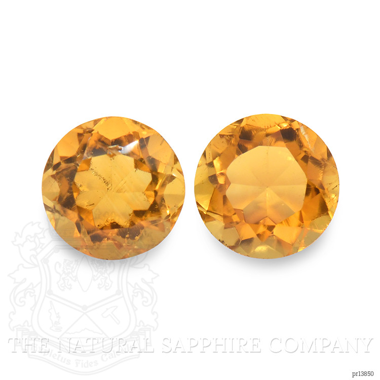 0.97 Ct.Tw. Madeira Citrine Pair from Brazil