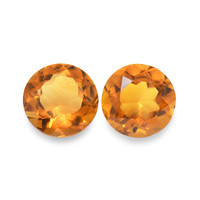 0.89 Ct.Tw. Round Madeira Citrine Pair