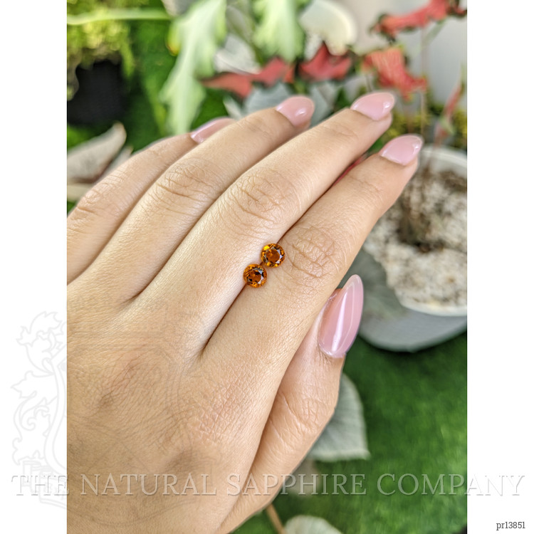 0.89 Ct.Tw. Madeira Citrine Pair from Brazil