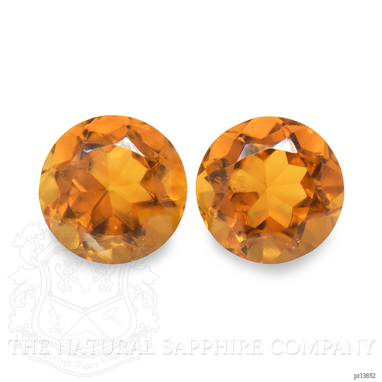 0.95 Ct.Tw. Madeira Citrine Pair from Brazil