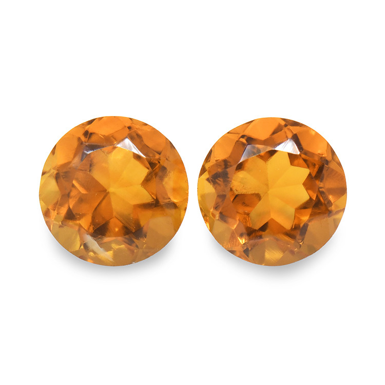0.95 Ct.Tw. Madeira Citrine Pair from Brazil