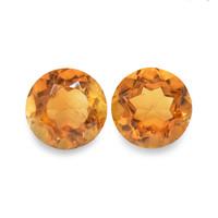 0.93 Ct.Tw. Round Madeira Citrine Pair