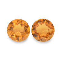 0.92 Ct.Tw. Round Madeira Citrine Pair