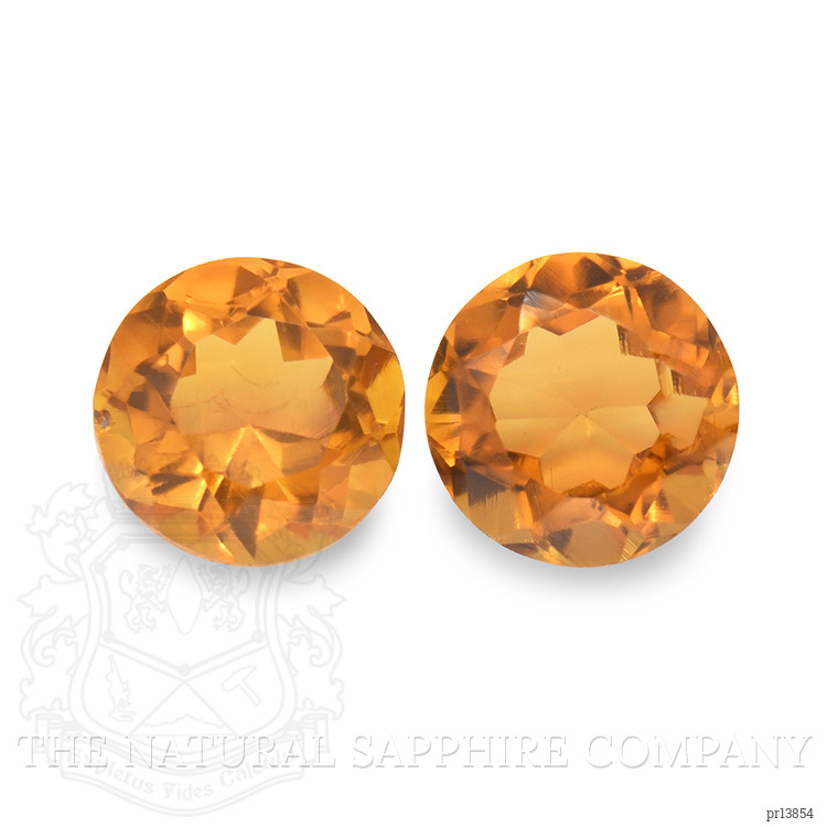 0.92 Ct.Tw. Orange Madeira Citrine Pair from Brazil