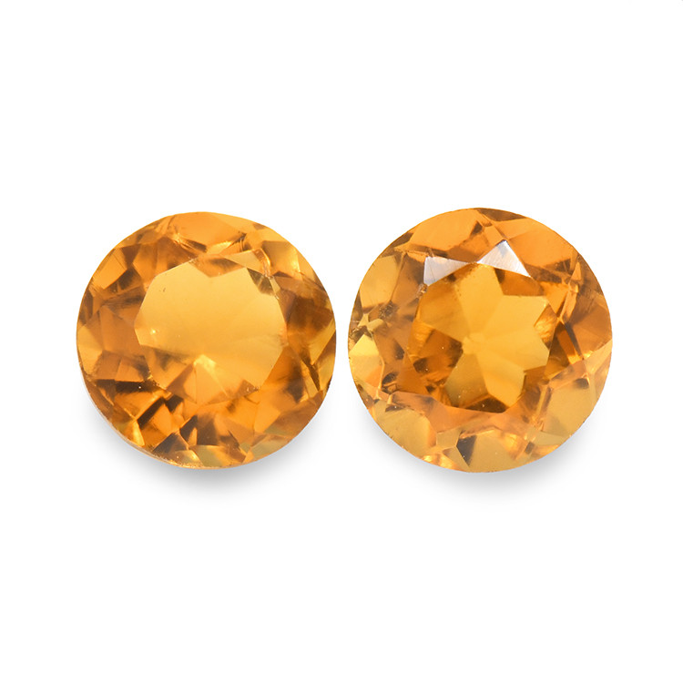 0.93 Ct.Tw. Madeira Citrine Pair from Brazil