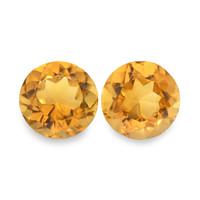 0.93 Ct.Tw. Round Madeira Citrine Pair