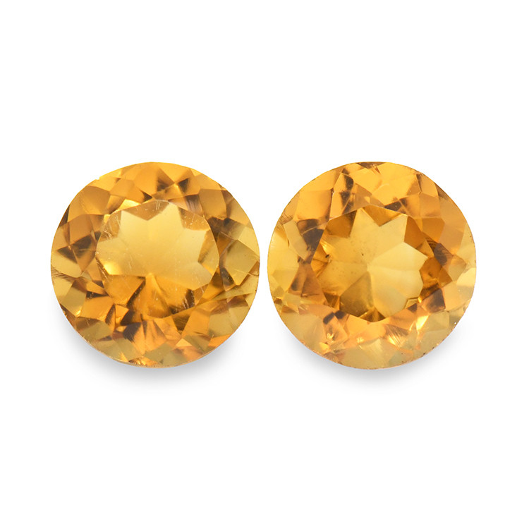 0.93 Ct.Tw. Madeira Citrine Pair from Brazil
