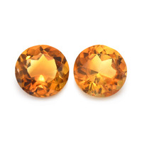 0.91 Ct.Tw. Round Madeira Citrine Pair