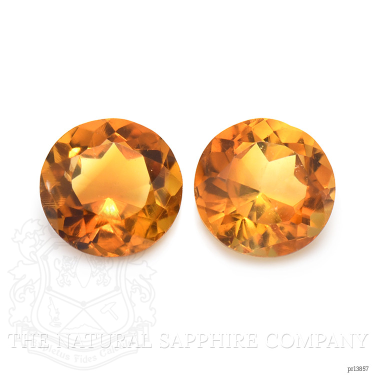 0.91 Ct.Tw. Orange Madeira Citrine Pair from Brazil