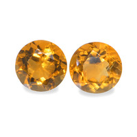 0.91 Ct.Tw. Round Madeira Citrine Pair