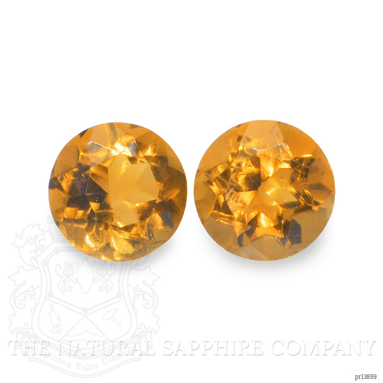 0.91 Ct.Tw. Madeira Citrine Pair from Brazil