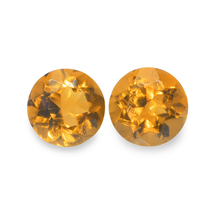 0.91 Ct.Tw. Madeira Citrine Pair from Brazil